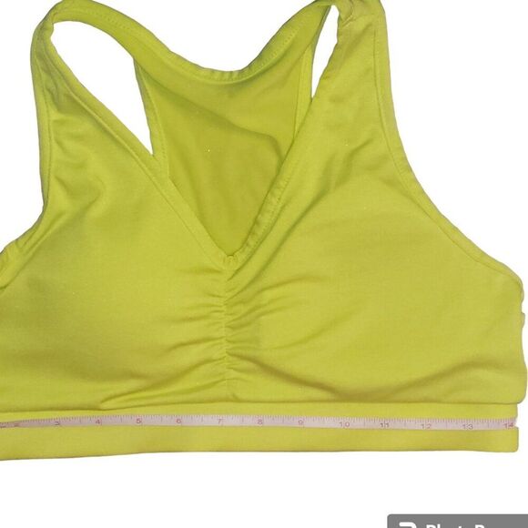 Series 8 Fitness Fluorescent Yellow Active Runched Sports Bra - Picture 6 of 8